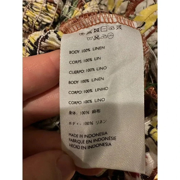 NWOT Faithful The Brand Floral Dress 100% Linen | Size 4 - Picture 6 of 7